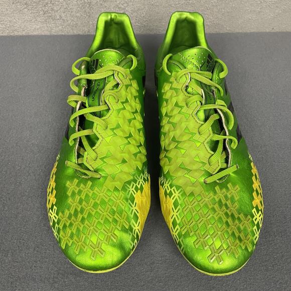 Adidas Predator Absolion Soccer Shoes Mens Size 11.5 Green Yellow FG Cleats - Picture 2 of 16